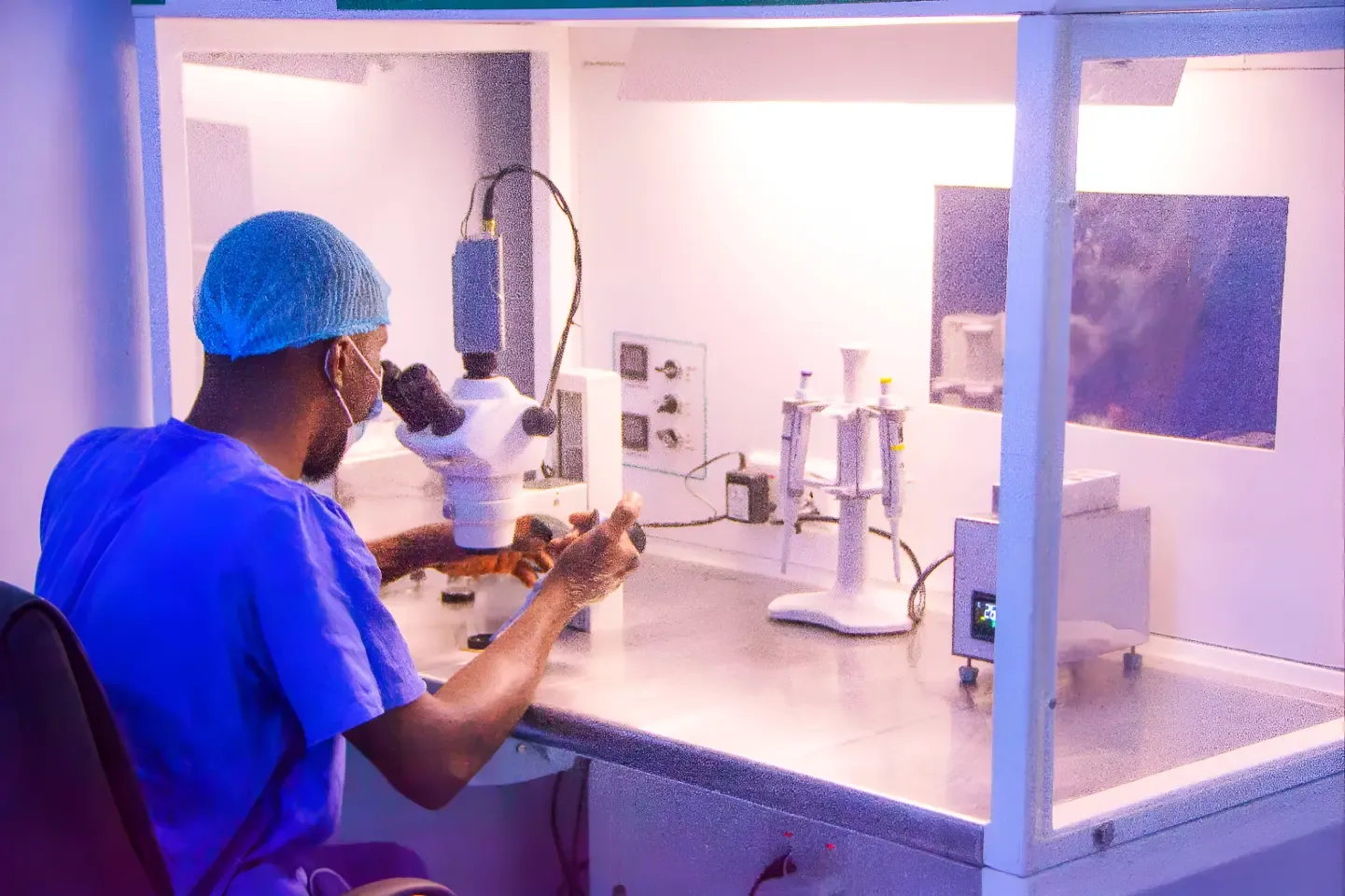 Personnel using IVF Tool